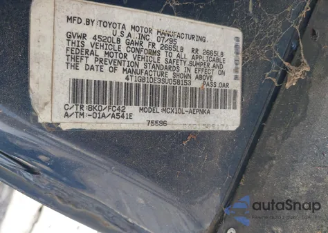 1995 Toyota Avalon Xl from USA, damaged, VIN 4T1GB10E3SU058153